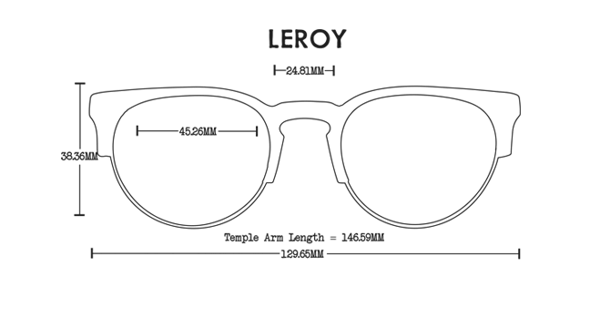 Leroy Acetate Rx Optical Fit Guide