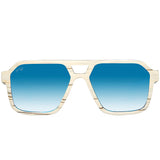 White Zebrawood // Ice Blue Polarized Lens