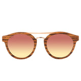 Zebra // Rose Gold Mirror Polarized Lens